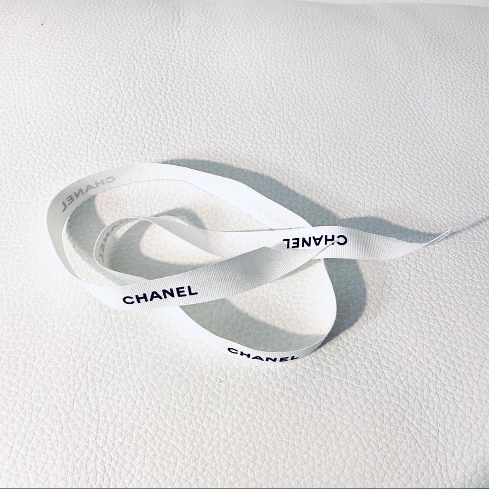 Chanel 1/2" wide white ribbon 100% Authentic